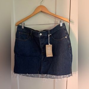 Madewell Stretch Denim straight mini skirt size 32